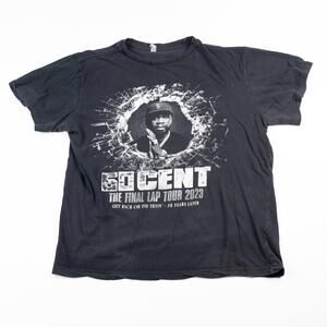 50 Cent “The Final Lap Tour 2023” T-Shirt Men’s Large – Get Rich or Die Tryin’